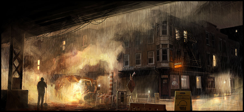 Illustration for article titled Don't Get Caught Out in Heavy Rain's Concept Art
